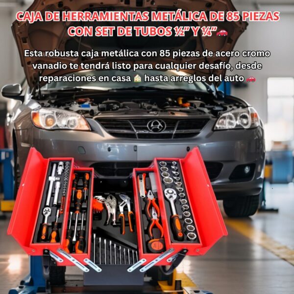 CAJA DE HERRAMIENTAS DE 85 PIEZAS - Imagen 2
