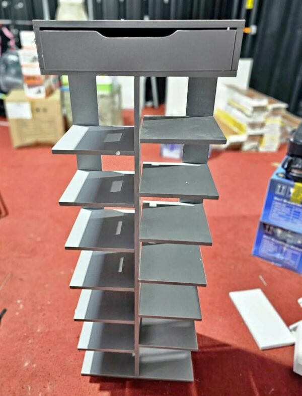 CAJON ZAPATERO DE REPISA 7 NIVELES GRIS CLARO