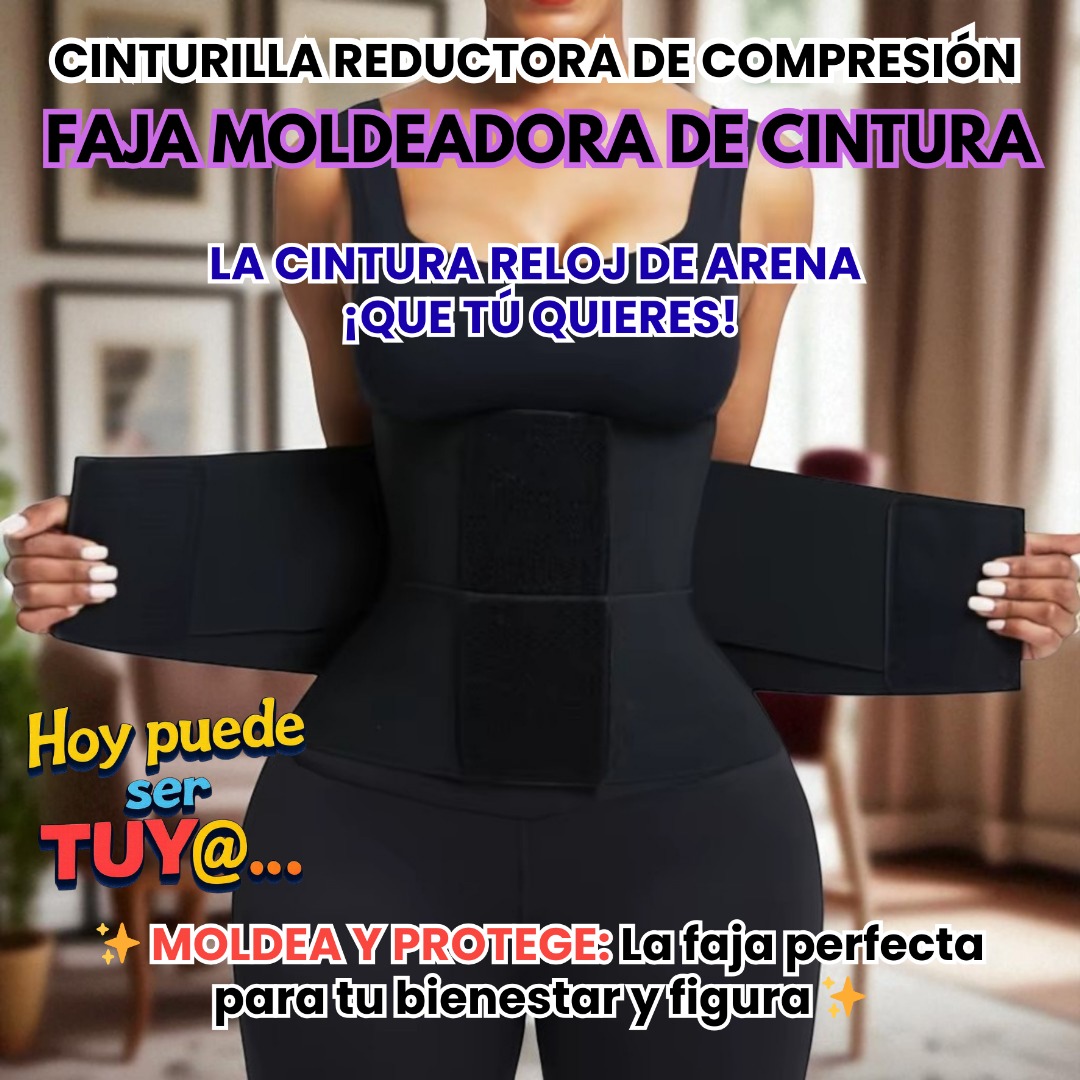 FAJA MOLDEADORA CINTURILLA RELOJ DE ARENA TALLA XL