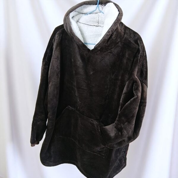 POLERON DE INVIERNO DE ADULTO COLOR MARRON OSCURO