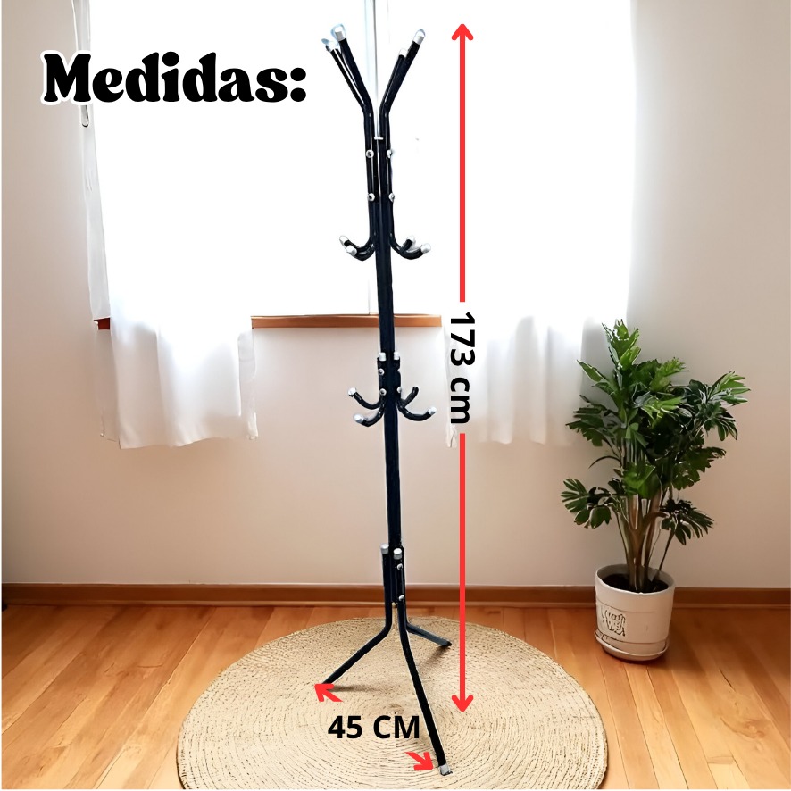 PERCHERO ESQUELETO NEGRO - Imagen 2