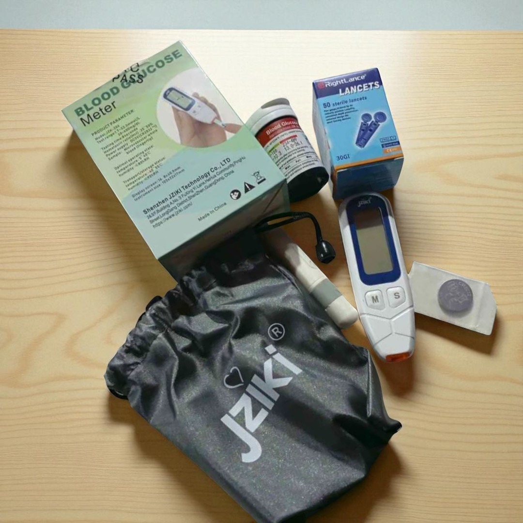 GLUCOMETRO DIGITAL MEDIDOR DE GLUCOSA 50 TIRAS Y 50 LANCETAS BLANCO - Imagen 2