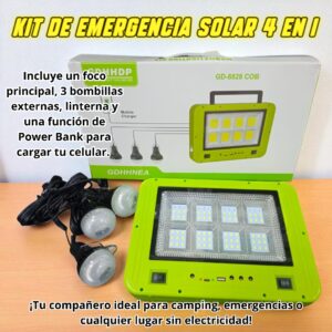 KIT DE EMERGENCIA + 3 AMPOLLETAS