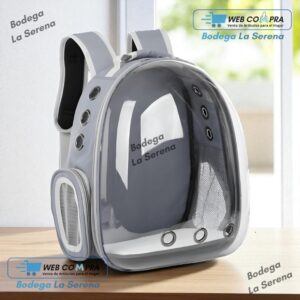 MOCHILA DE MASCOTA GRIS