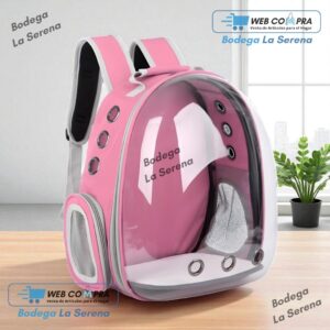MOCHILA DE MASCOTA ROSA