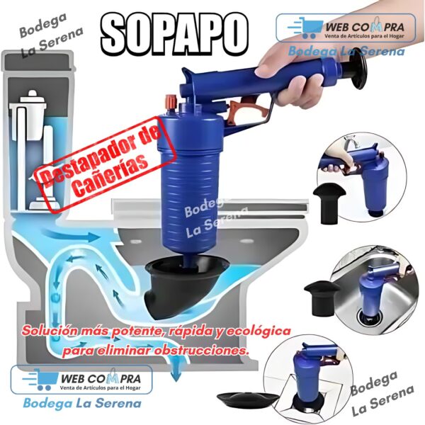 SOPAPO DESTAPADOR DE CAÑERIAS - Imagen 4