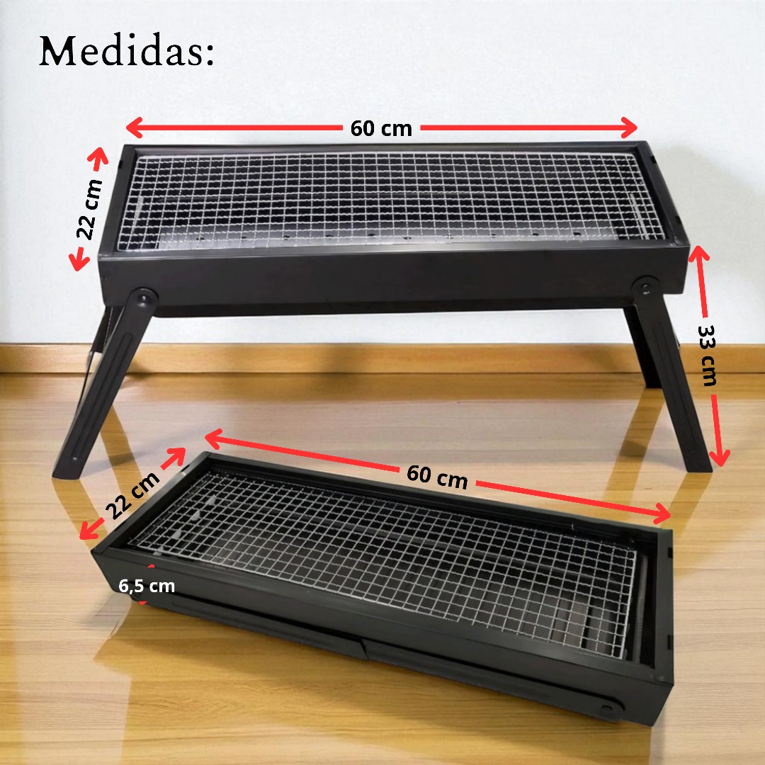 PARRILLERA A CARBON PLEGABLE