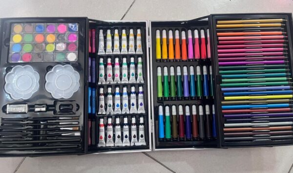 MALETIN CON SET DE ARTE 145 PIEZAS AZUL - Imagen 3