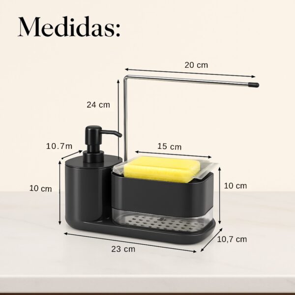 DISPENSADOR DE JABON 2 EN 1 - Imagen 3