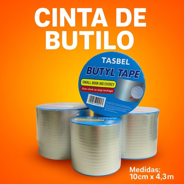 CINTA TAPA GOTERAS 10CM ANCHA X 4.3M LARGA