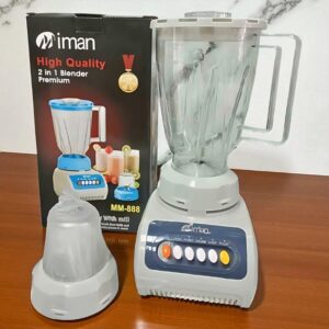 LICUADORA VASO DE PLASTICO CON PICATODO MIMAN BLANCO