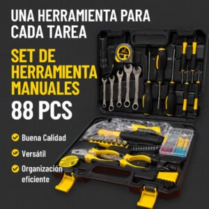 HERRAMIENTAS MANUALES 88 PIEZAS