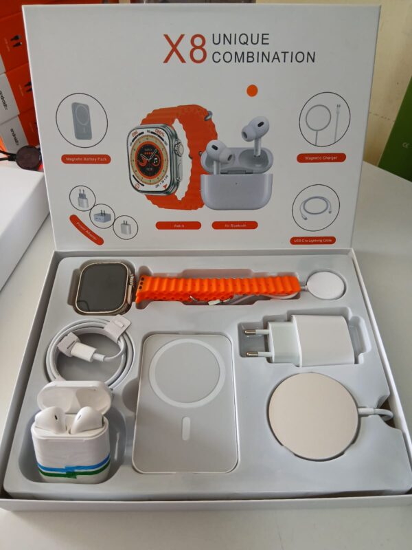 RELOJ SMARTWATCH X8 ULTRA COLOR NARANJA