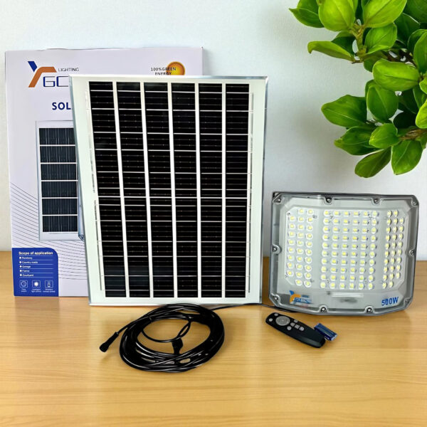 FOCO SOLAR CON PANEL APARTE DE 500 WATTS - Imagen 2