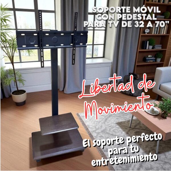 SOPORTE CON PEDESTAL DE 32 A 70 ZJ-530 - Imagen 3