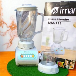 LICUADORA VASO DE VIDRIO MIMAN CON PICA TODO BLANCO