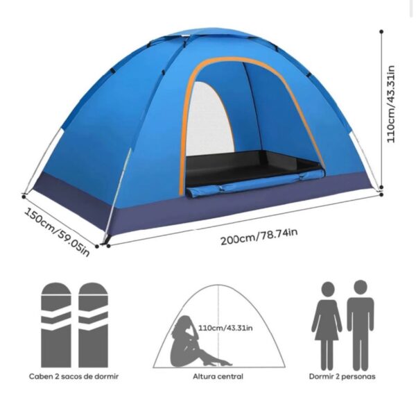 CARPA CAMPING 2 PERSONAS
