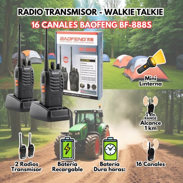 RADIO TRANSMISOR BAOFENG BF-888S - Imagen 3