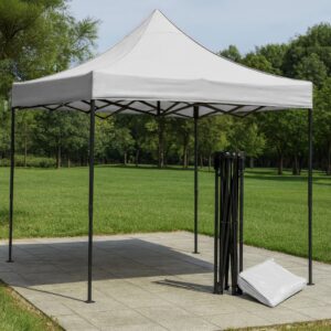TOLDO PLEGABLE 3X3 CON ESTRUCTURA LONA GRIS