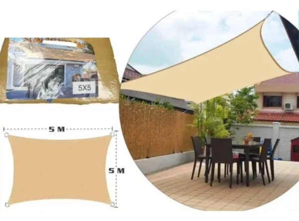 TOLDO VELA 5X5 CUADRADO