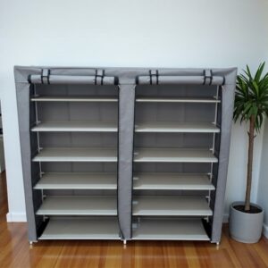 ZAPATERA ARMABLE DOBLE COLOR GRIS