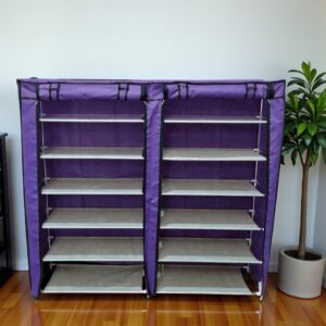 ZAPATERA ARMABLE DOBLE COLOR PURPURA