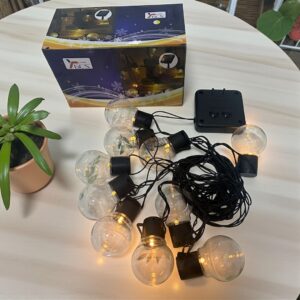 MINI GUIRNALDA SOLAR 10 AMPOLLETAS 10 METROS