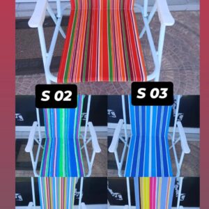 SILLAS PLEGABLES DE RAYAS