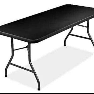 MESA PLEGABLE 1.80 COLOR NEGRO