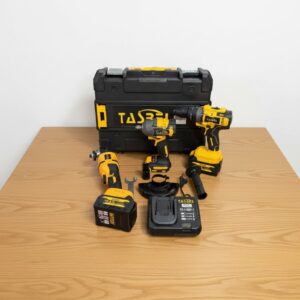 KIT DE 3 HERRAMIENTAS LLAVE DE IMPACTO + GALLETERO + TALADRO TASBEL