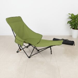 SILLA REPOSERA PLEGABLE CAMPING VERDE