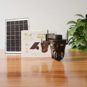 CAMARA SOLAR DOBLE LENTE CON CHIP APP iCSee