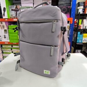 MOCHILA VIAJERA 7 COMPARTIMIENTO GRIS
