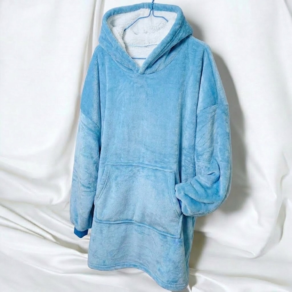 POLERON DE INVIERNO ADULTO AZUL CELESTE