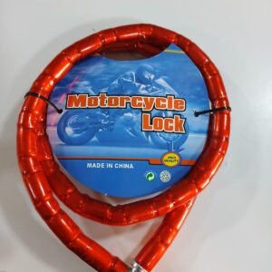 CANDADO DE MOTO Y BICICLETA ROJO