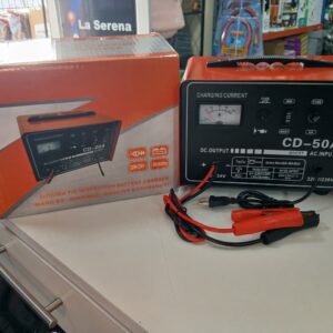 CARGADOR DE METAL 12V/24V ROJO