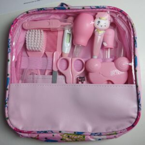 SET DE HIGIENE Y CUIDADO PARA BEBE 13 PIEZAS ROSADO