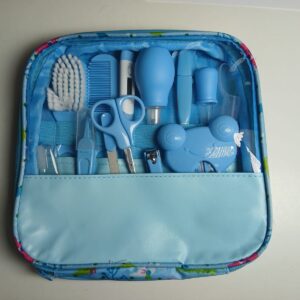 SET DE HIGIENE Y CUIDADO PARA BEBE 13 PIEZAS AZUL