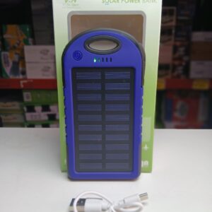 POWER BANK SOLAR DE 20000 AMP COLOR AZUL